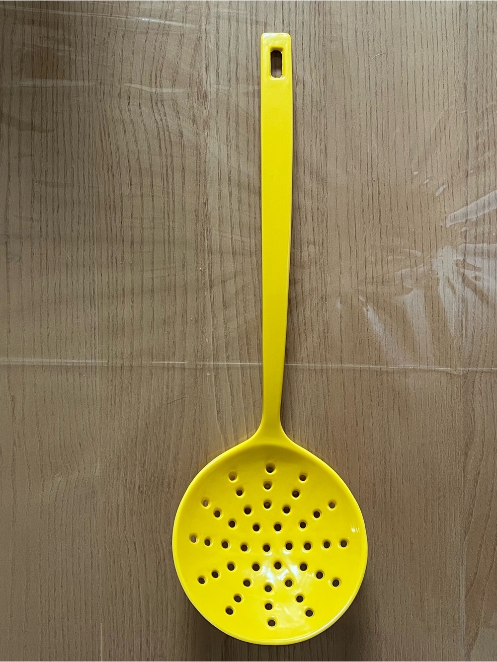 Vintage Copco Melamine Slotted Spoon Strainer Ladle YELLOW Butter Mom